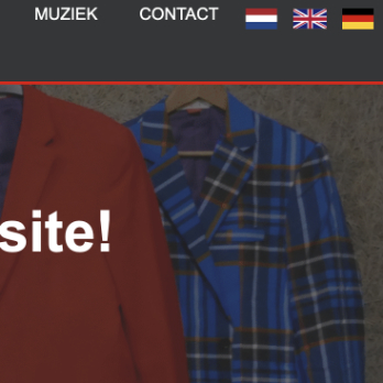 Screenshot van de website